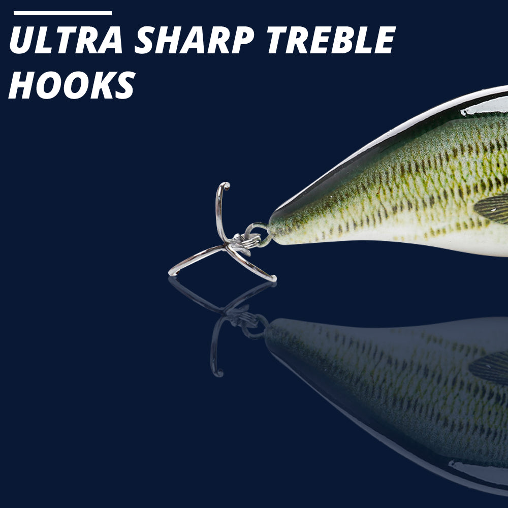 Medium Bass Crankbait Floating Lure (75mm) - 3 Pack - Decoy Angling