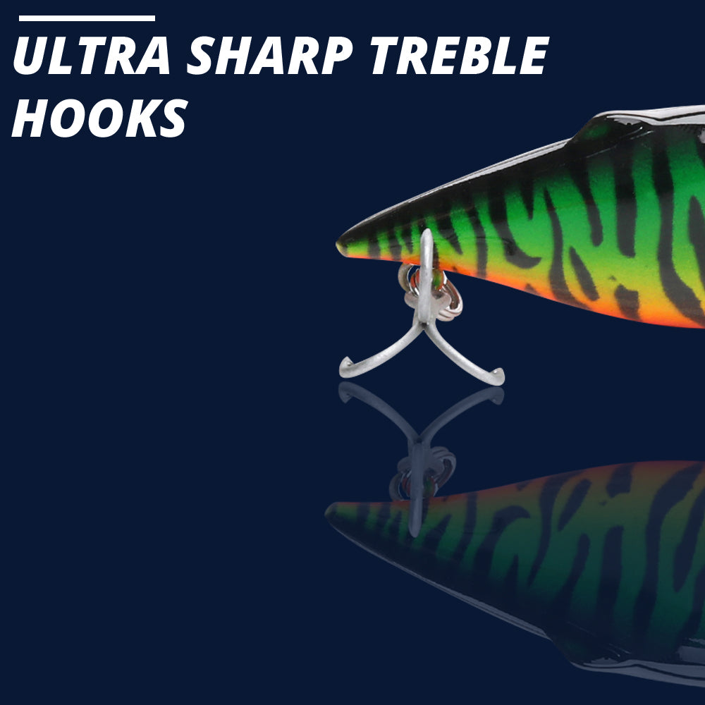 Small Hot Perch Swimbait Sinking Lure (64mm) - Decoy Angling
