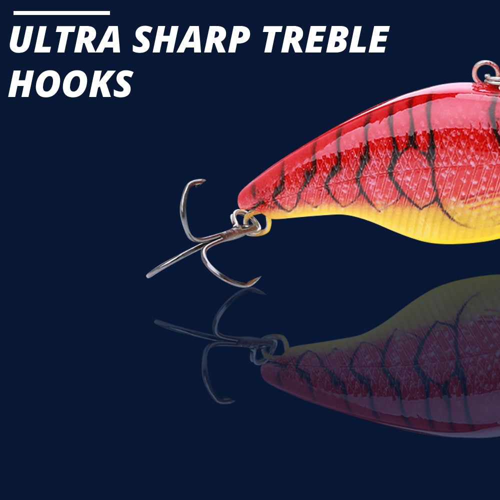 Large Hot Cray Swimbait Sinking Lure (70mm) - 3 Pack - Decoy Angling