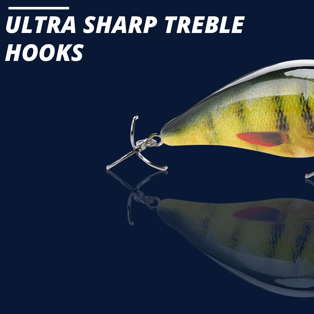 Medium Perch Crankbait Floating Lure (75mm) - Decoy Angling