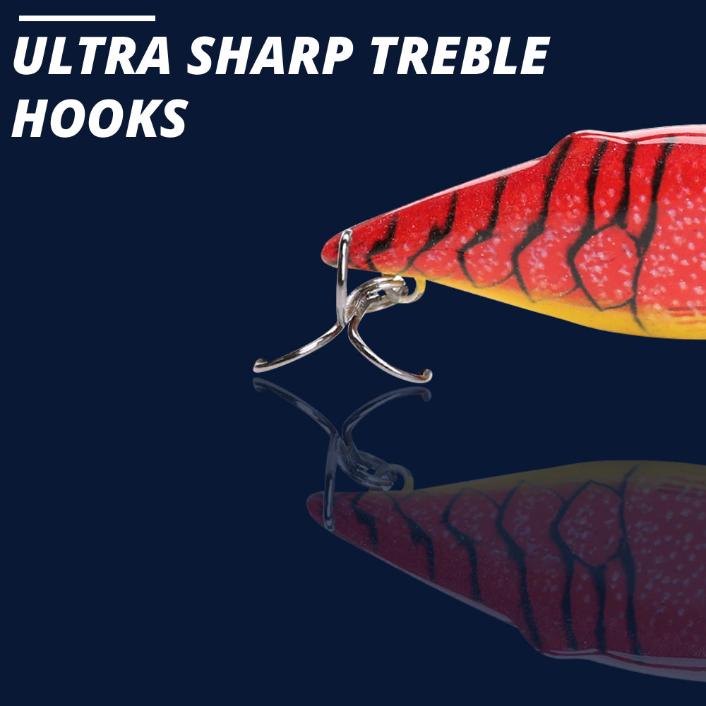 Small Hot Cray Swimbait Sinking Lure (64mm) - 3 Pack - Decoy Angling