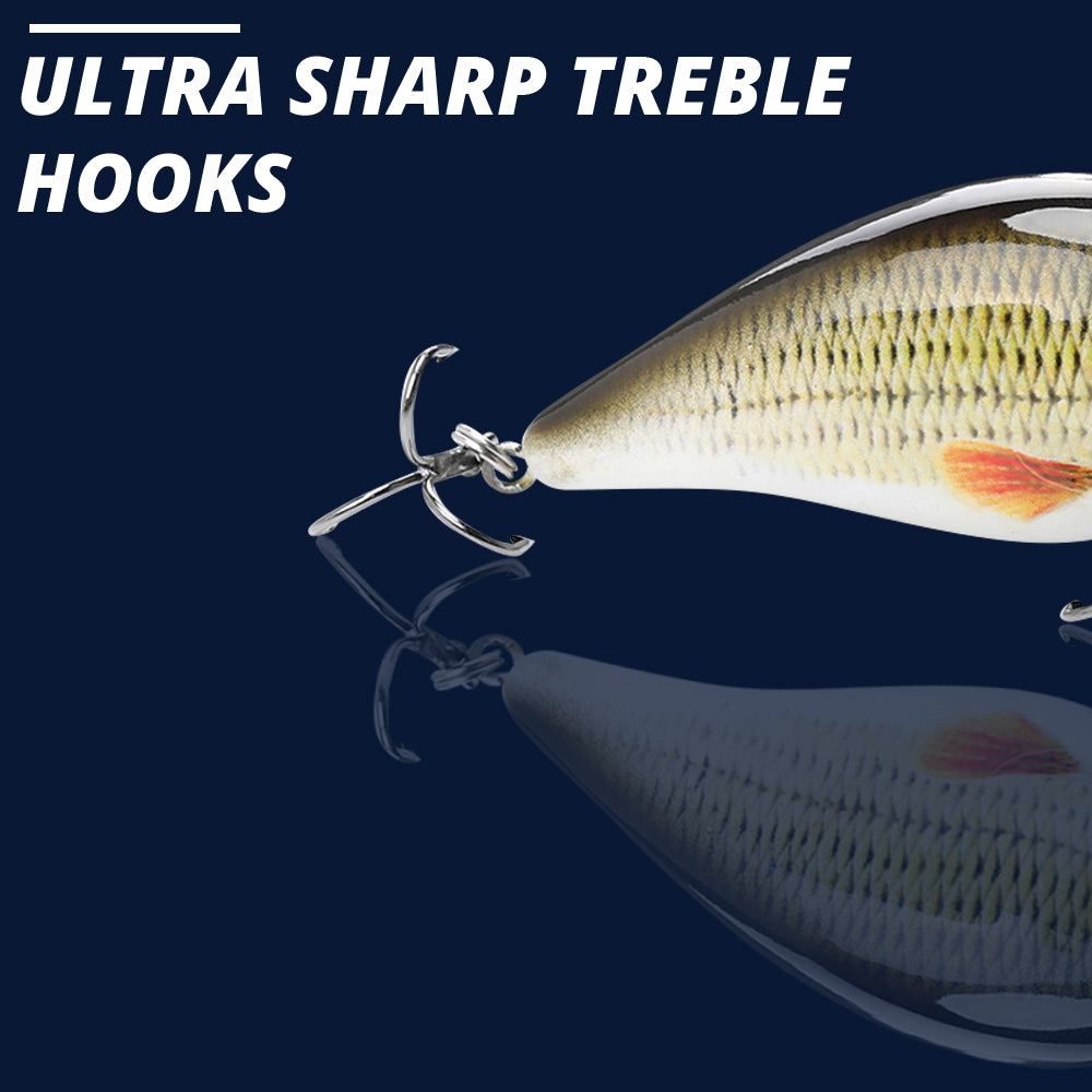 Medium Rudd Crankbait Floating Lure (75mm) - 3 Pack - Decoy Angling