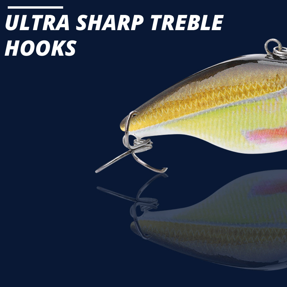 Large Rainbow Swimbait Sinking Lure (70mm) - 3 Pack - Decoy Angling