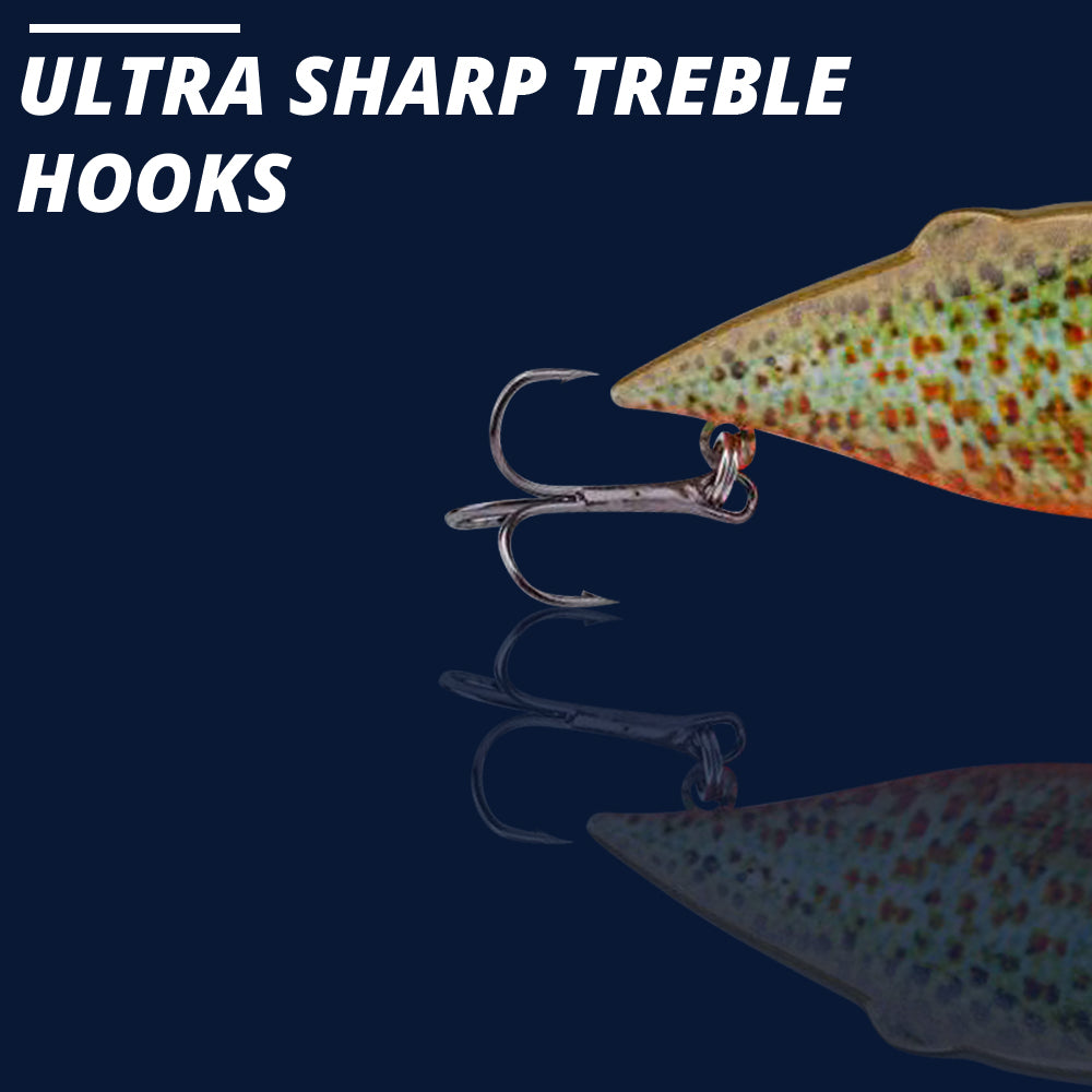 Small Pumpkin Seed Swimbait Sinking Lure (64mm) - 3 Pack - Decoy Angling