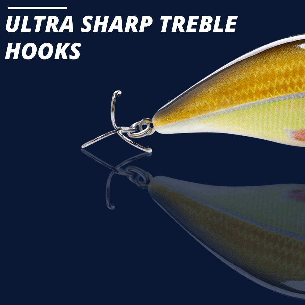 Medium Rainbow Crankbait Floating Lure (75mm) - Decoy Angling