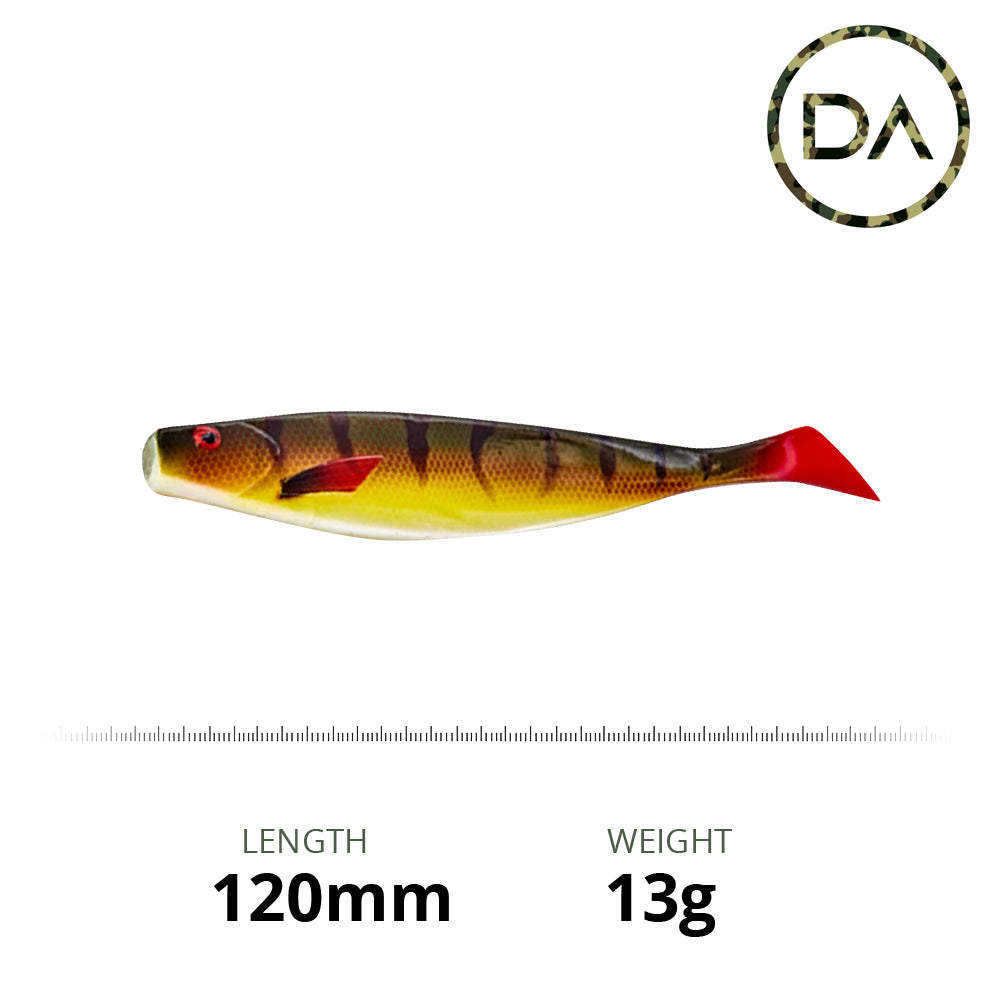 Decoy Angling - Perch Soft Plastic Shad Lure (120mm)