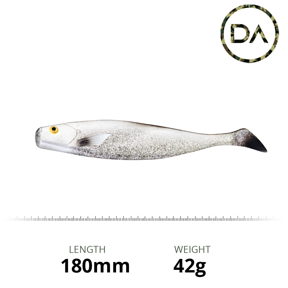 Decoy Angling - Silver Shadow Soft Plastic Shad Lure (180mm)