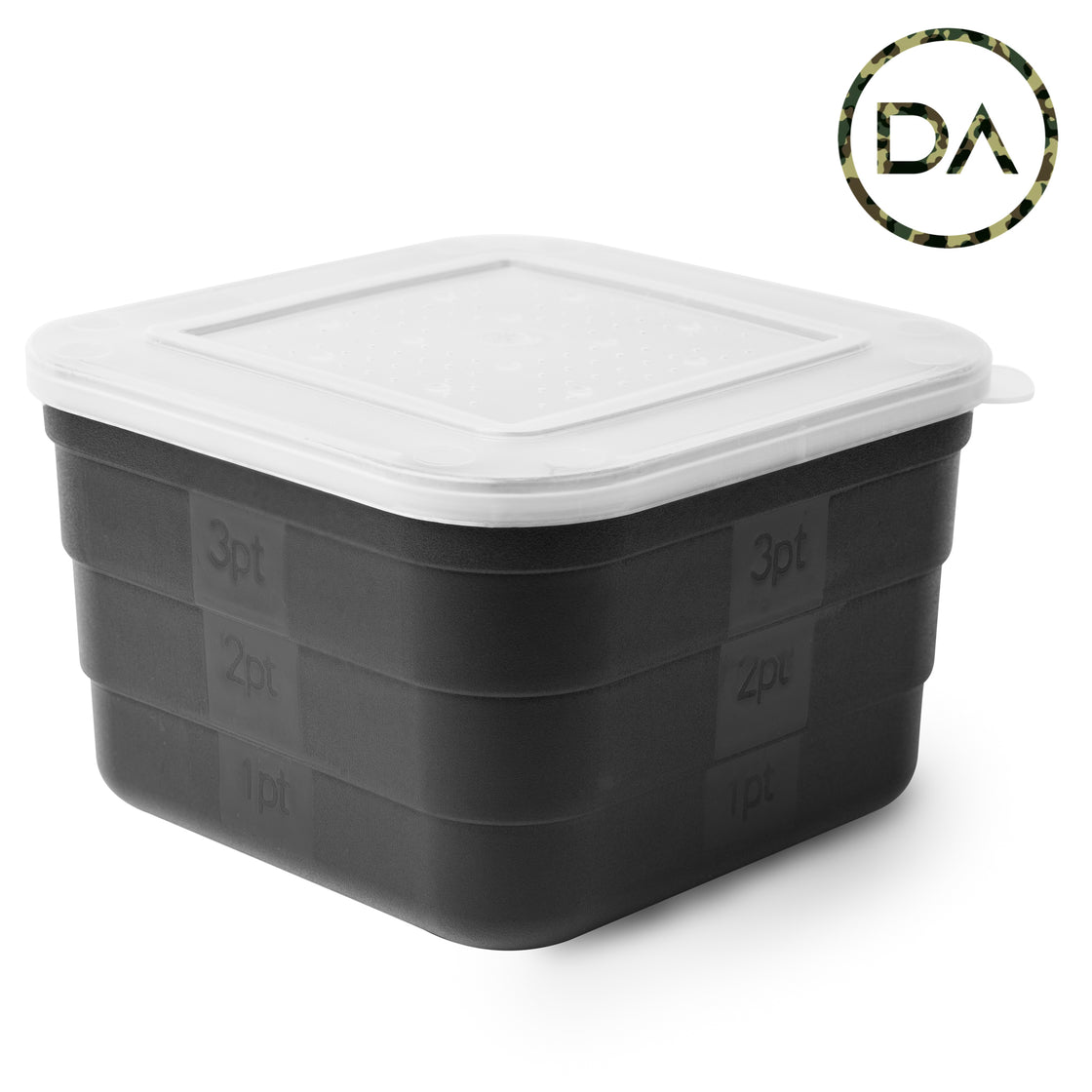 Bait Tub With Lid (3 Pint) - Decoy Angling