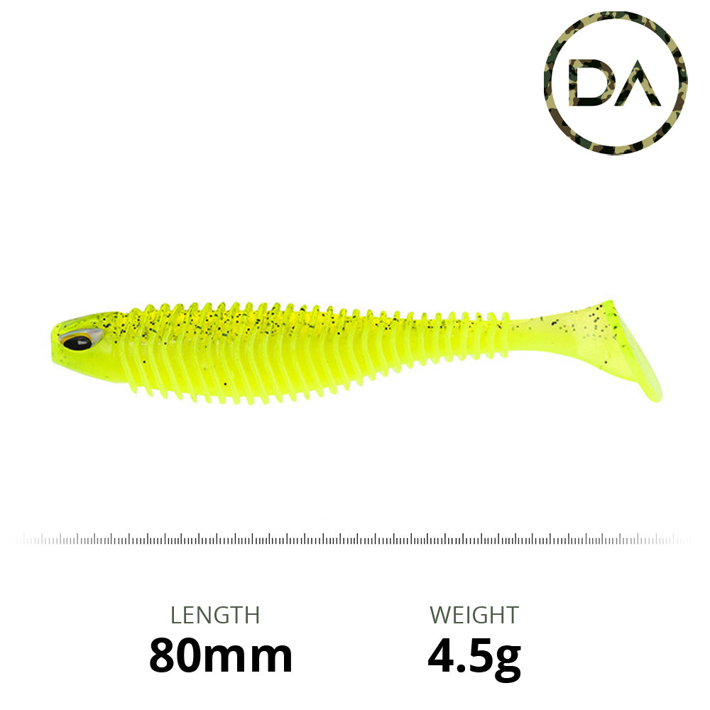 Fluro Soft Plastic VIB Critter Lure (80mm)