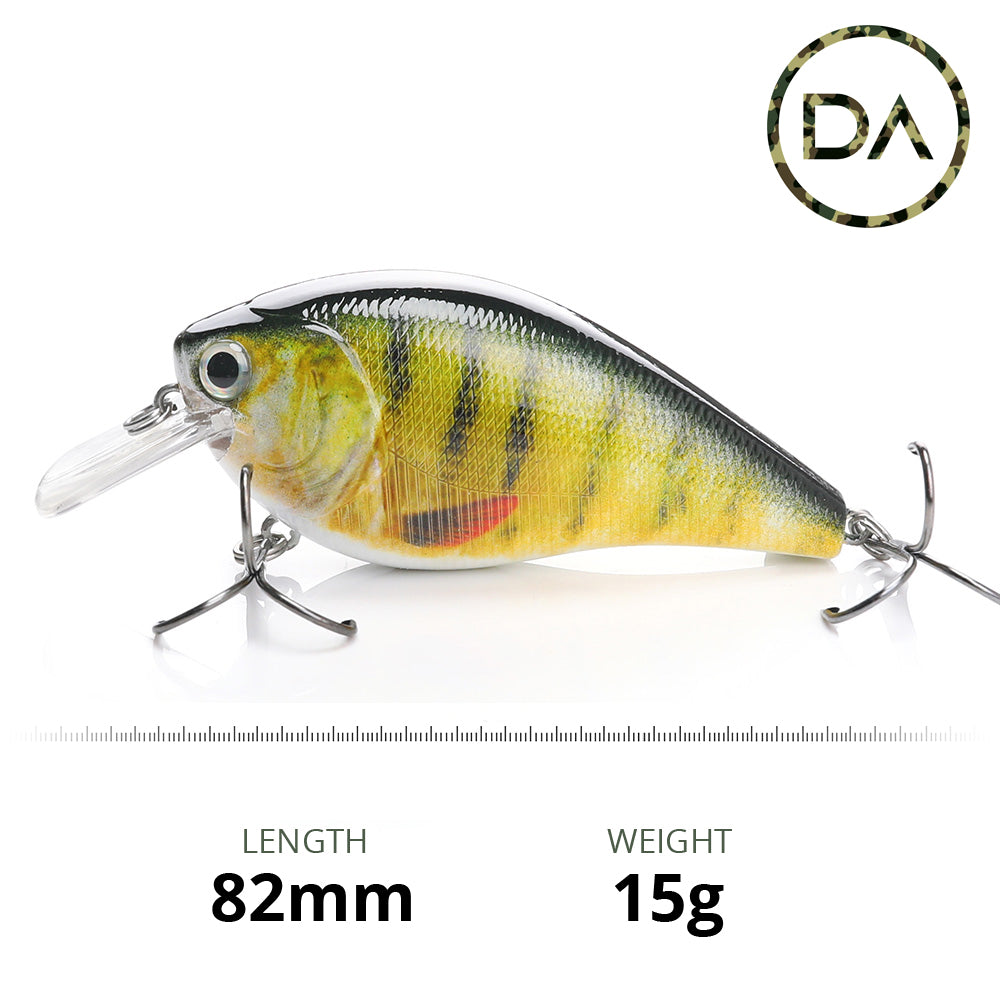 Large Perch Crankbait Floating Lure (82mm) - Decoy Angling – Decoy Angling  Ltd