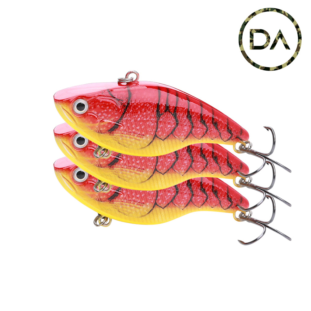 Large Hot Cray Swimbait Sinking Lure (70mm) - 3 Pack - Decoy Angling