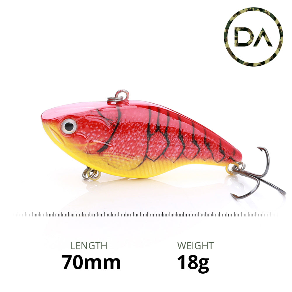 Large Hot Cray Swimbait Sinking Lure (70mm) - 3 Pack - Decoy Angling