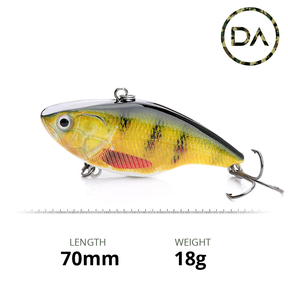 Large Perch Swimbait Sinking Lure (70mm) - Decoy Angling