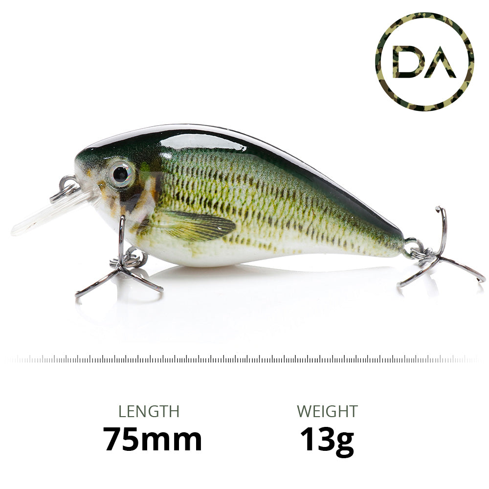 Medium Bass Crankbait Floating Lure (75mm) - Decoy Angling – Decoy Angling  Ltd