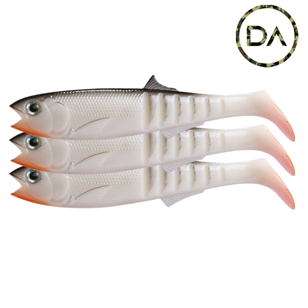 Decoy Angling - Roach Soft Plastic Jointed Shad Lure (100mm) - 3 Pack