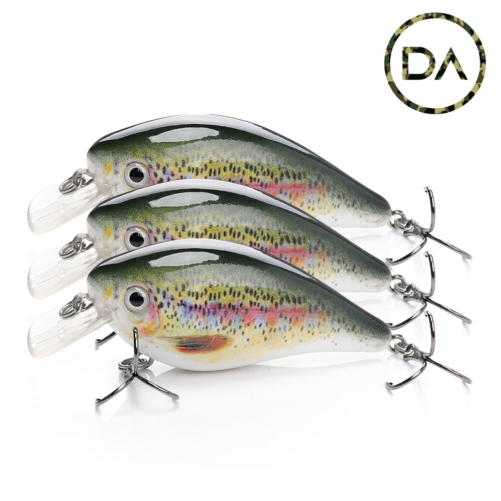 Decoy Angling - Medium Rainbow Trout Crankbait Floating Lure (75mm)