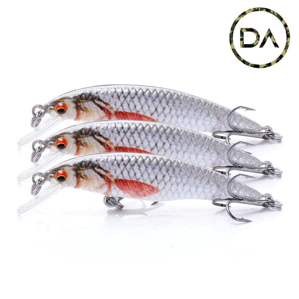 Small Roach Crankbait Floating Lure (50mm) - 3 Pack - Decoy