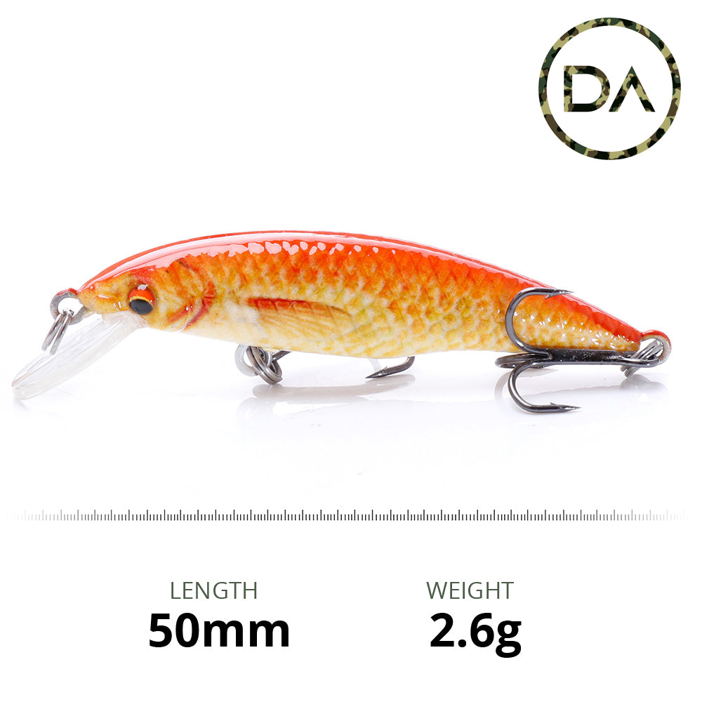 Small Goldfish Crankbait Floating Lure (50mm) - Decoy Angling