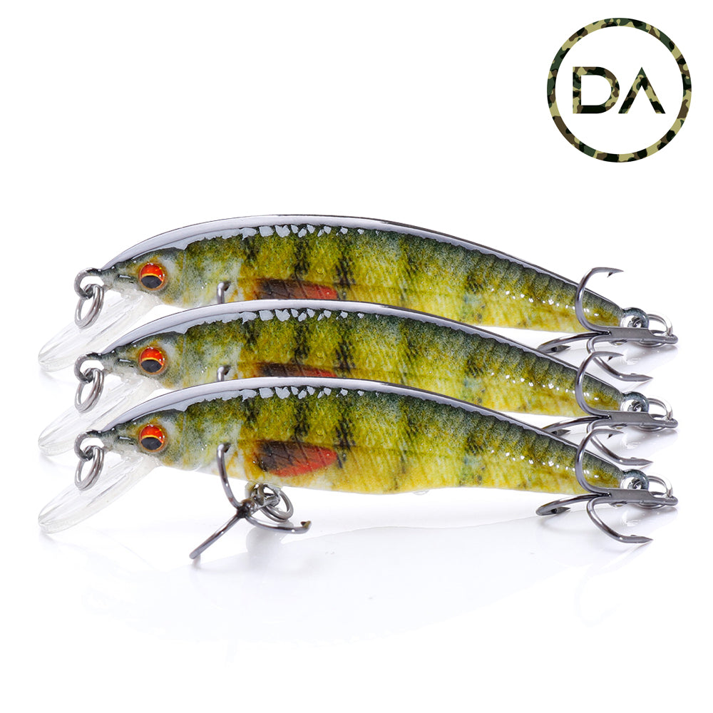 Small Perch Crankbait Floating Lure (50mm) - 3 Pack