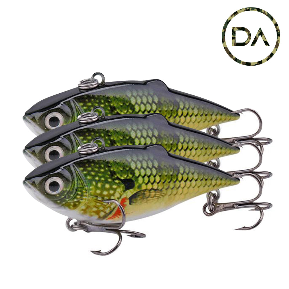 Decoy Angling - Small Smallmouth Bass Swimbait Sinking Lure (64mm) - 3 Pack